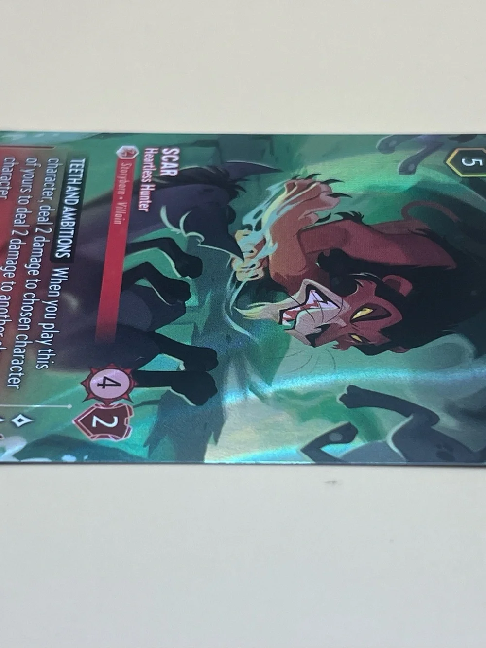 Disney Lorcana Scar Heartless Hunter Disney Card - 14/P2